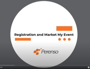 Perenso's registration and Market My Event features allow you to save time and money while organizing your next event.