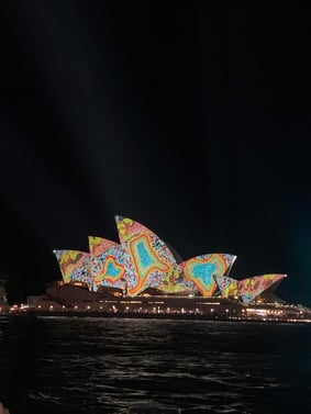 Sydney, Australia with lights